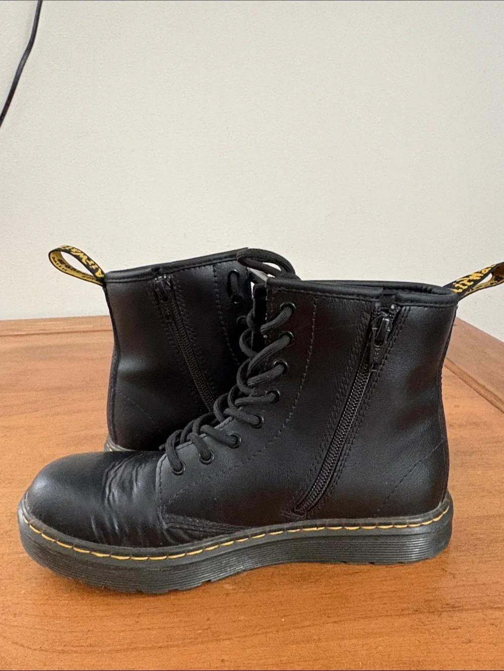 Dr. Martens Black Zavala Combat Boots  Size 5